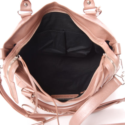 Balenciaga Pearlescent Goatskin Classic Palladium Hardware Velo Rose Rose Light 5 of 10