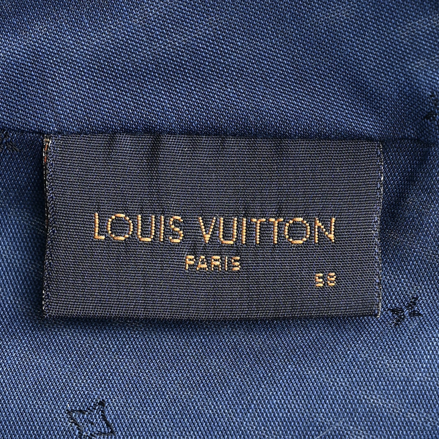 Hickory Stripes Denim Monogram Watercolor Cap 58 Blue