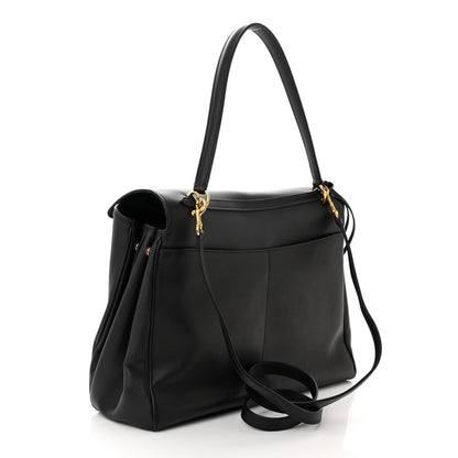 Balenciaga Natural Smooth Calfskin Medium Rodeo Top Handle Handbag Black 3 of 10