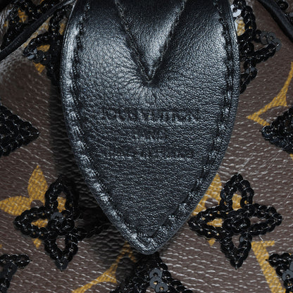 Louis Vuitton Monogram Sequins Eclipse Speedy 28 Black 8 of 9