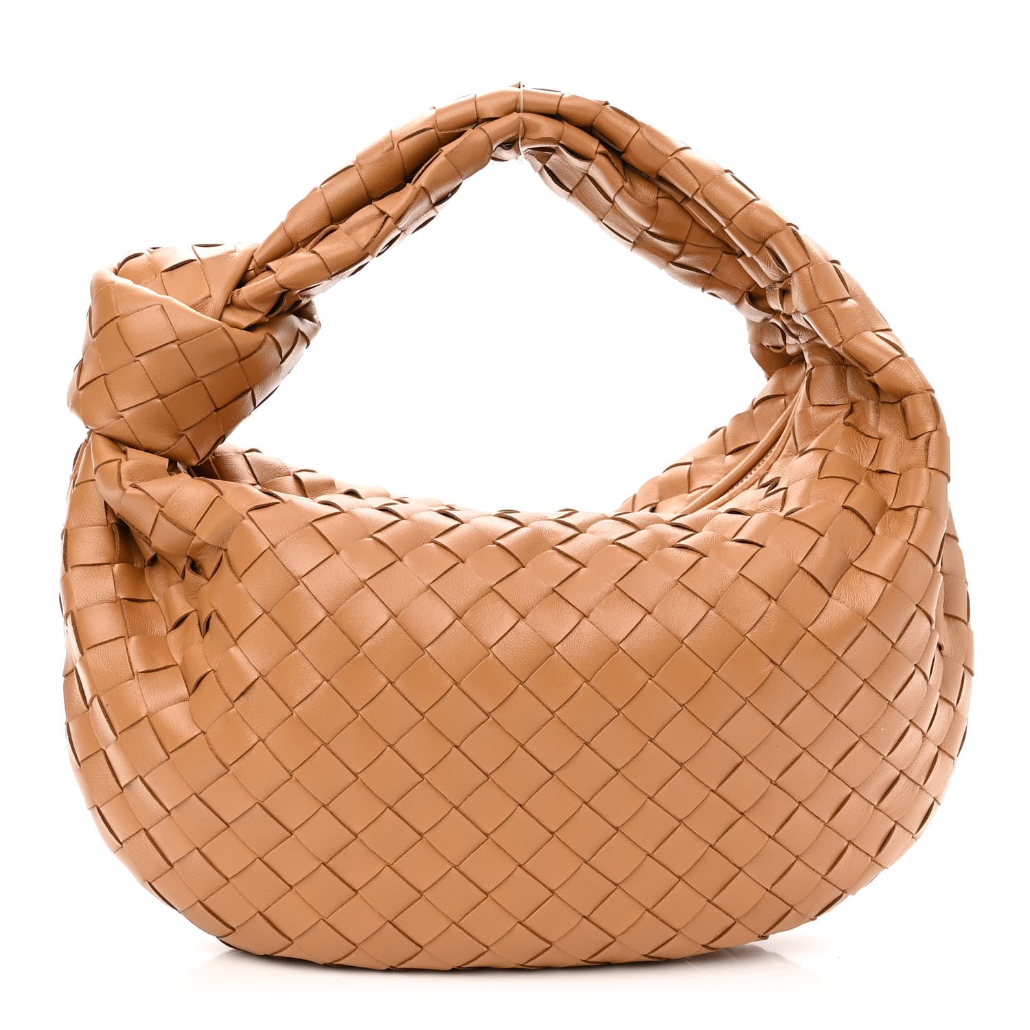 Bottega Veneta Nappa Intrecciato Teen Jodie Hobo Caramel 1 of 9