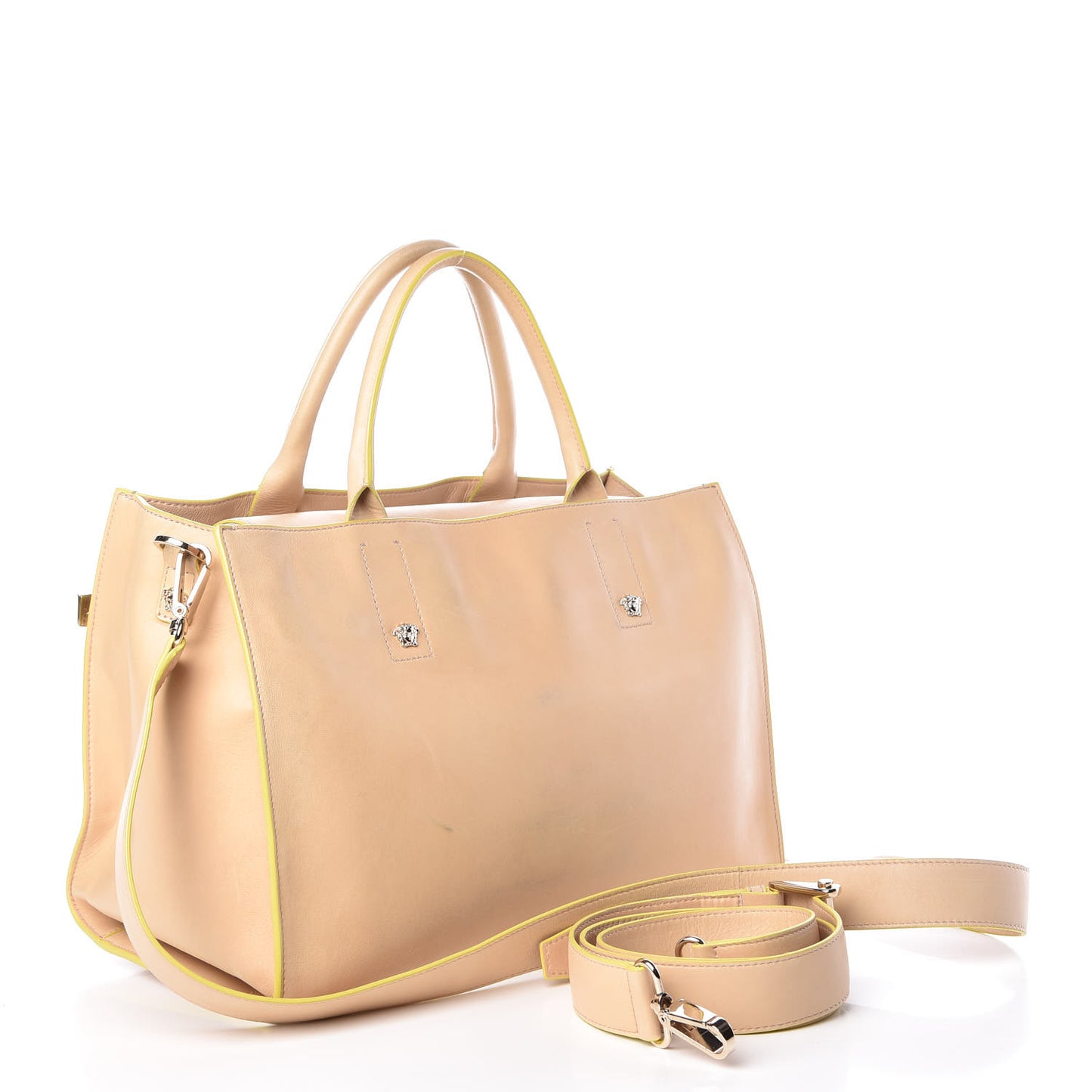 Calfskin Large Palazzo Tote Bag Beige