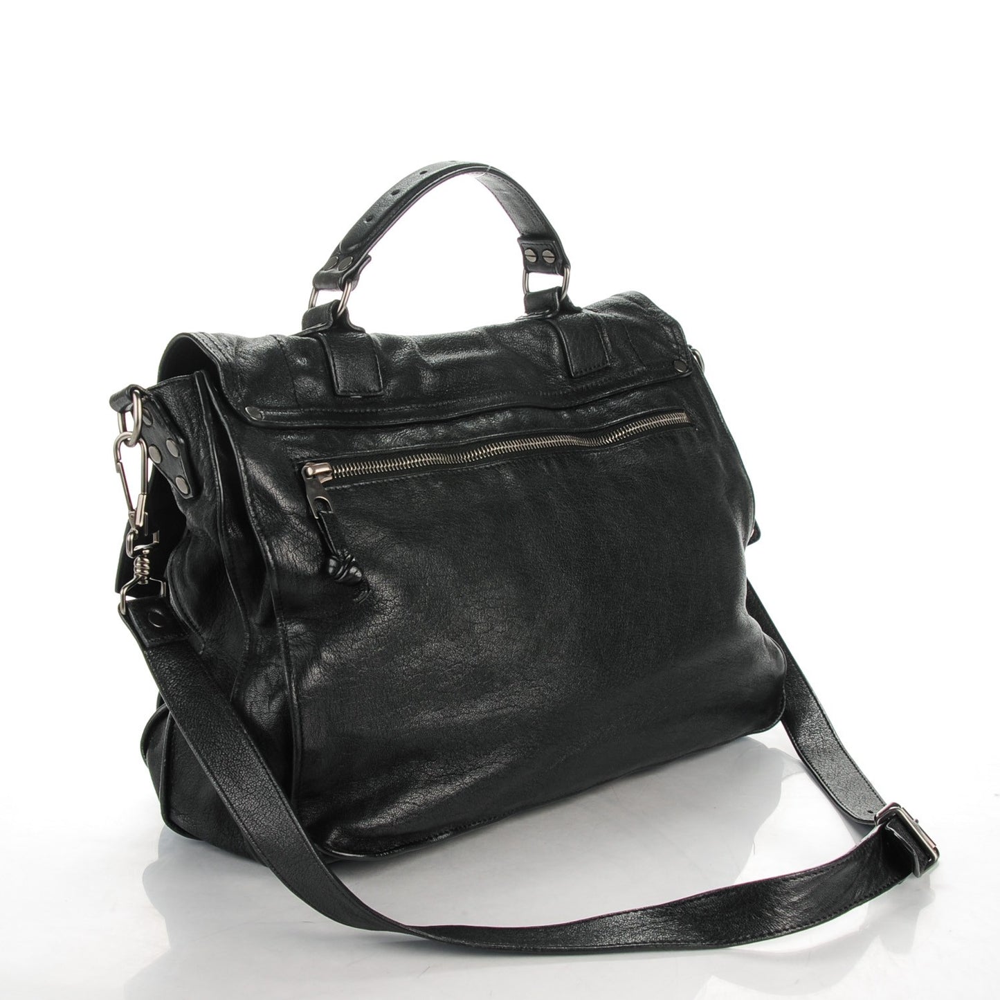 Lambskin Large PS1 Satchel Black
