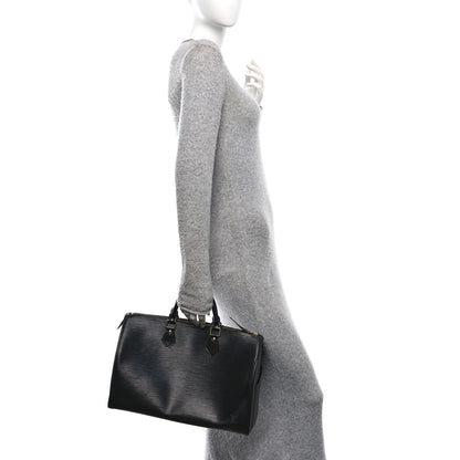 Louis Vuitton Epi Speedy 35 Black 2 of 11
