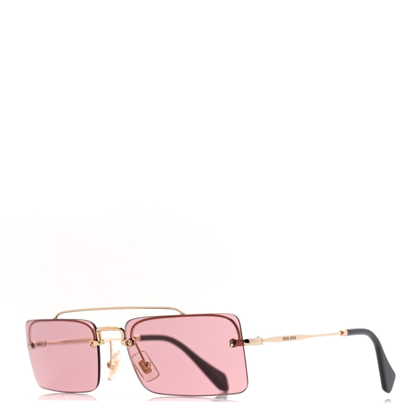 Metal Rectangle Sunglasses SMU 59T Pink