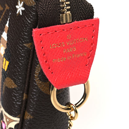 Louis Vuitton Monogram 2021 Christmas Animation London Mini Pochette Accessories Red 6 of 8