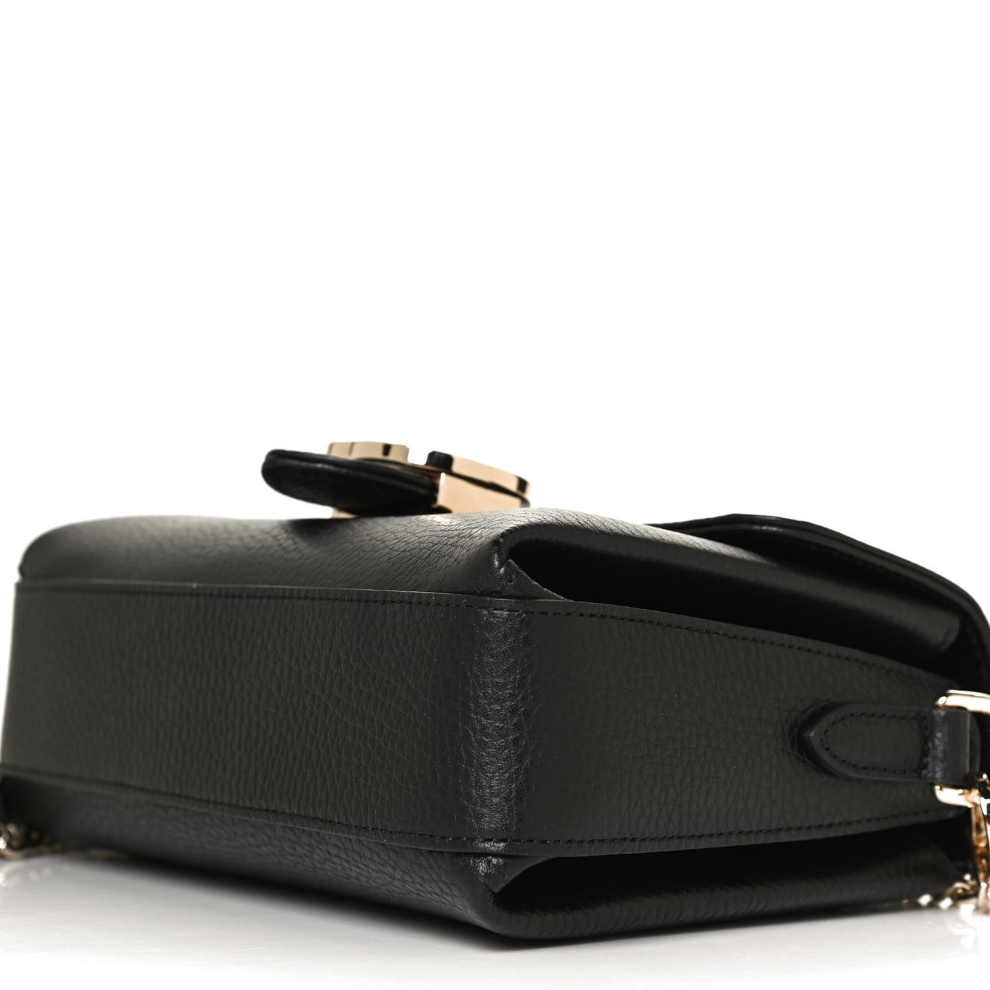 Dollar Calfskin Interlocking G Crossbody Bag Black