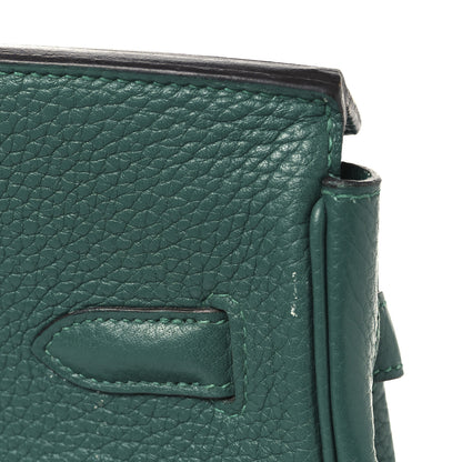 Hermes Taurillon Clemence Birkin 35 Malachite 17 of 17