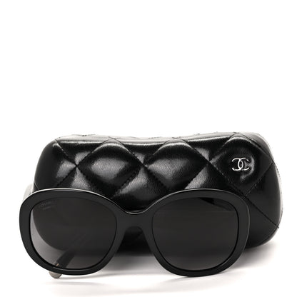 Chanel Acetate Quilted CC Polarized Sunglasses 5328 Black 7 of 7