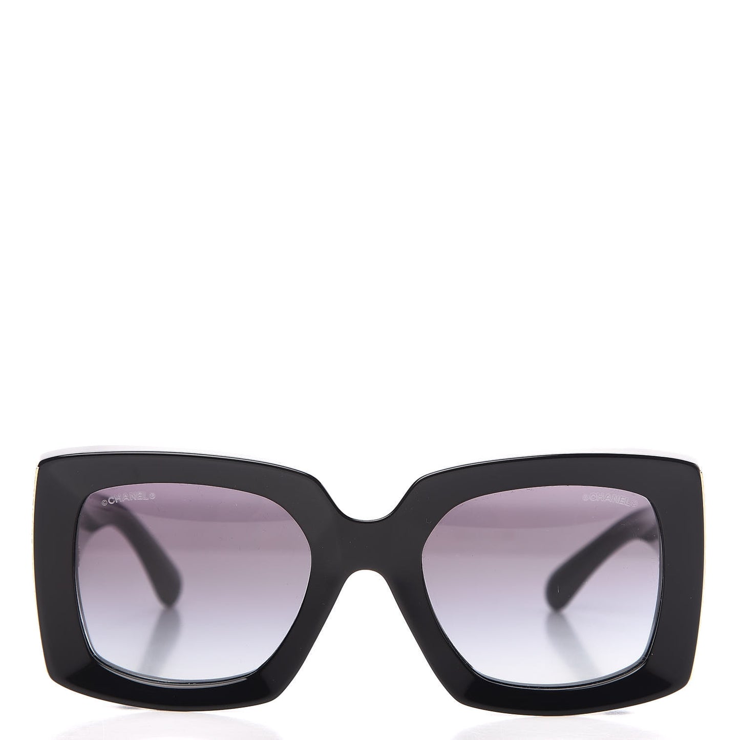 Acetate Rectangle Sunglasses 5435 Black
