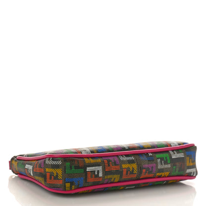 Fendi Zucchino Spalmati FF Multicolor Pochette Tobacco Multicolor 4 of 10