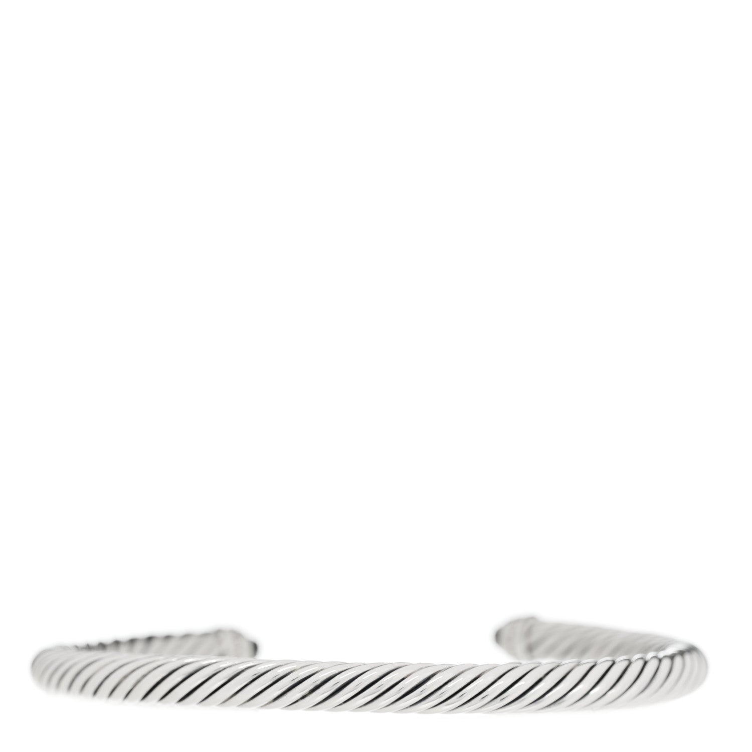 David Yurman Sterling Silver Diamond Black Onyx 5mm Cable Classics Bracelet 2 of 3
