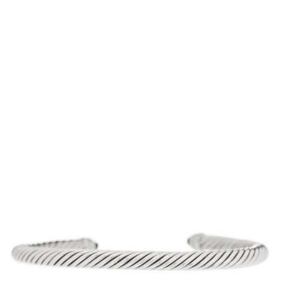David Yurman Sterling Silver Diamond Black Onyx 5mm Cable Classics Bracelet 2 of 3
