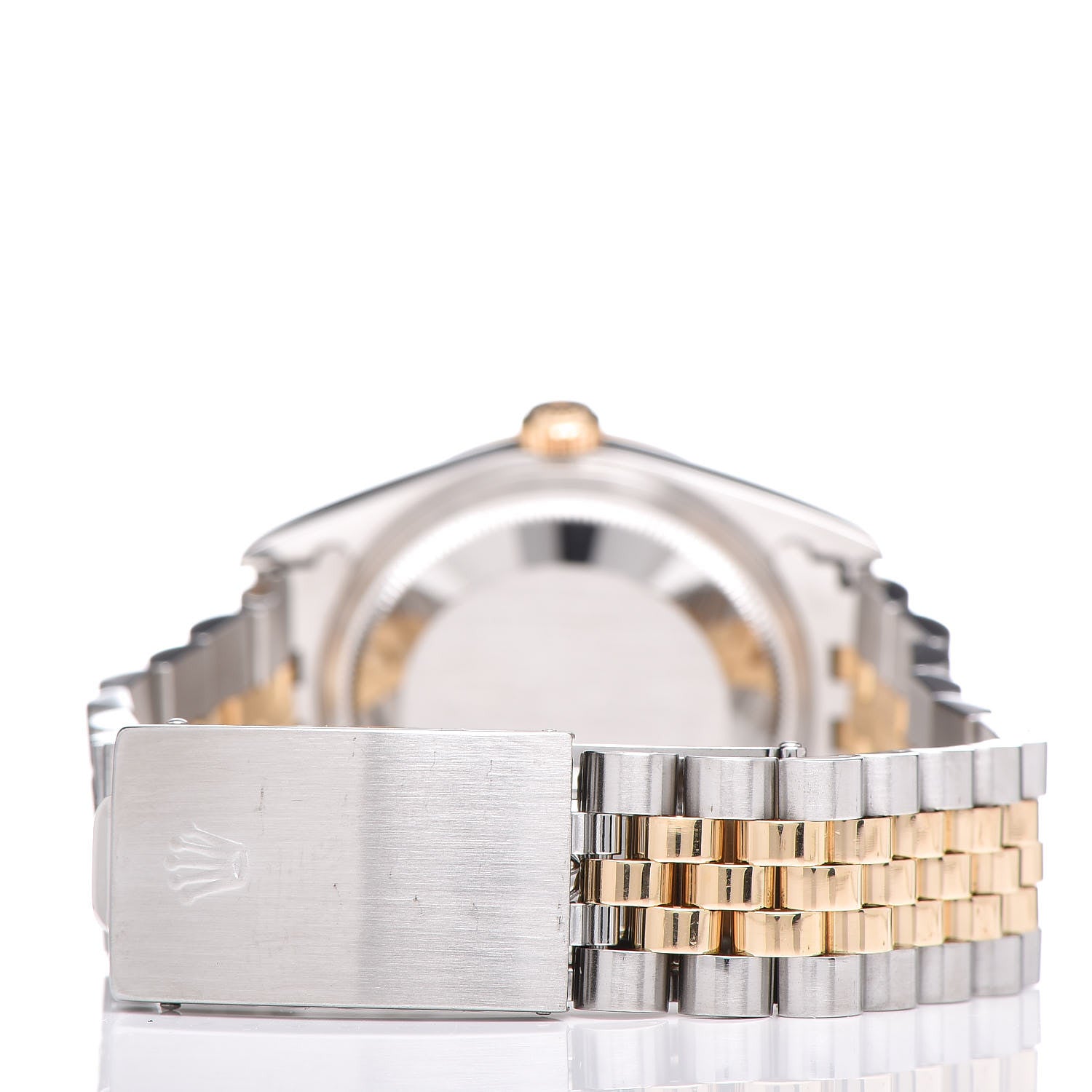 Rolex Stainless Steel 18K Yellow Gold Diamond 36mm Oyster Perpetual Datejust Watch Champagne 16233 4 of 7