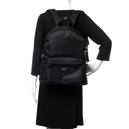 Versace Nylon Palazzo Medusa Backpack Black 2 of 8