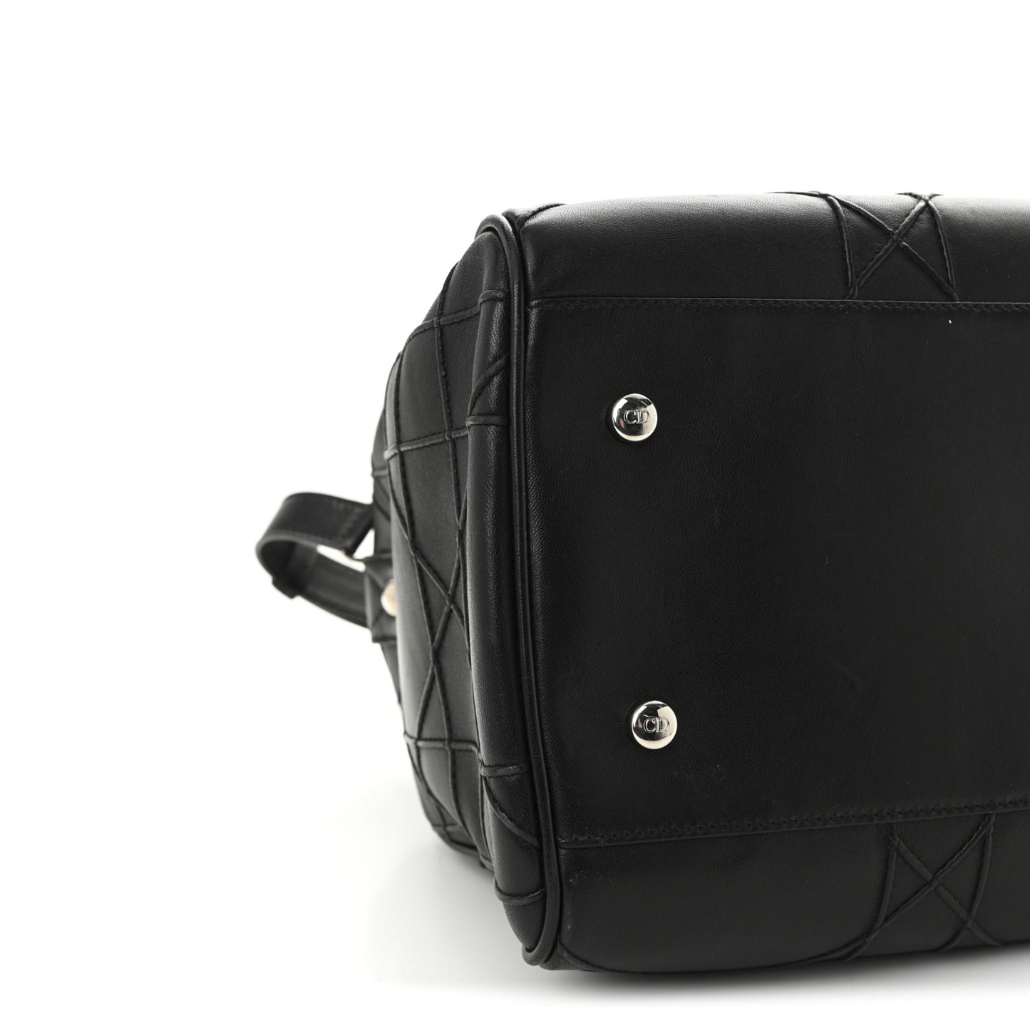Lambskin Cannage Granville Polochon Black