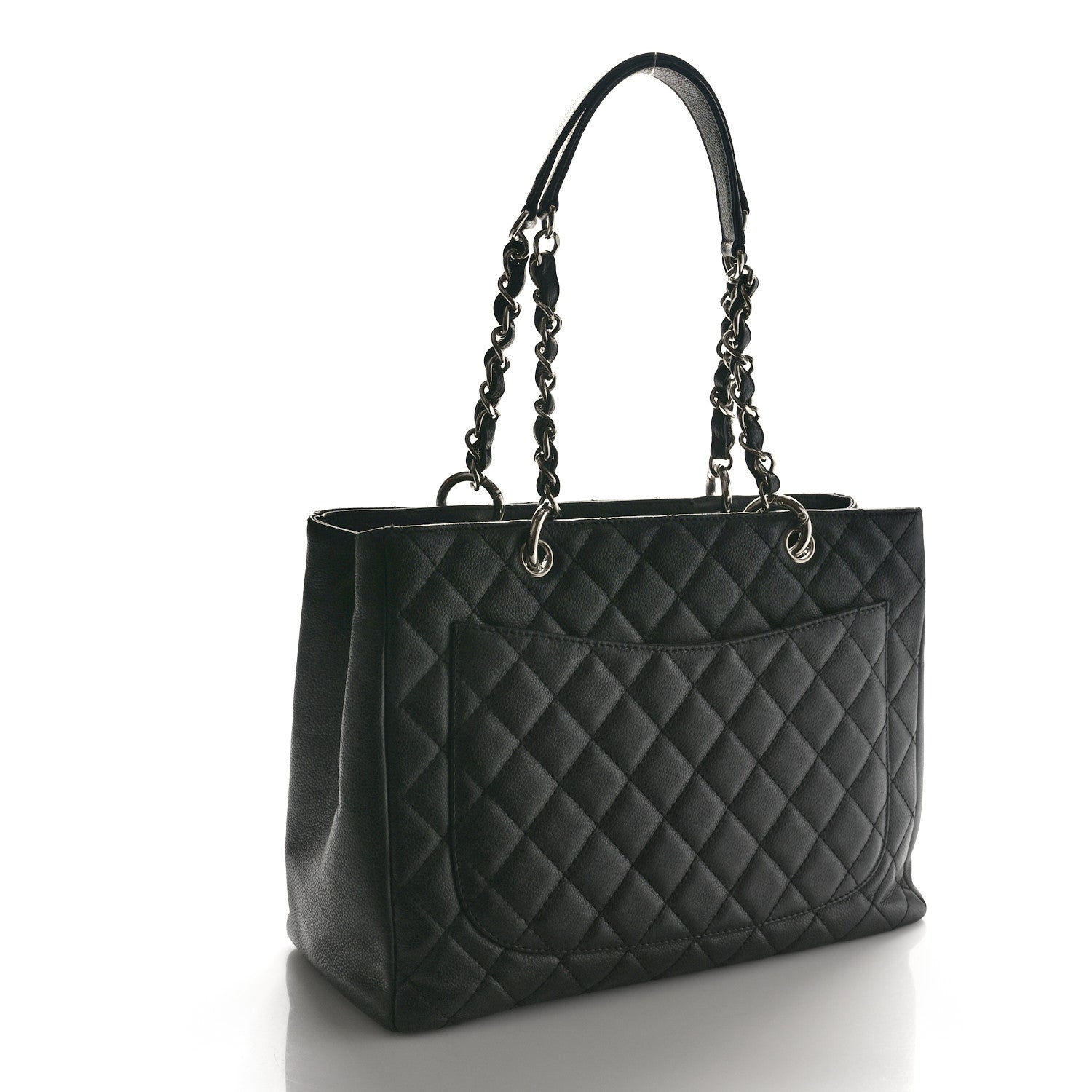 Chanel Caviar Quilted Grand Shopping Tote GST Black 3 of 10