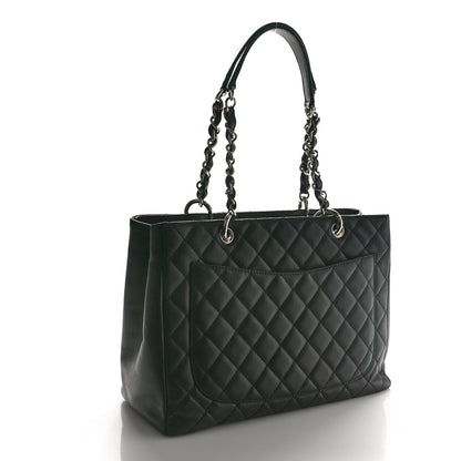 Chanel Caviar Quilted Grand Shopping Tote GST Black 3 of 10