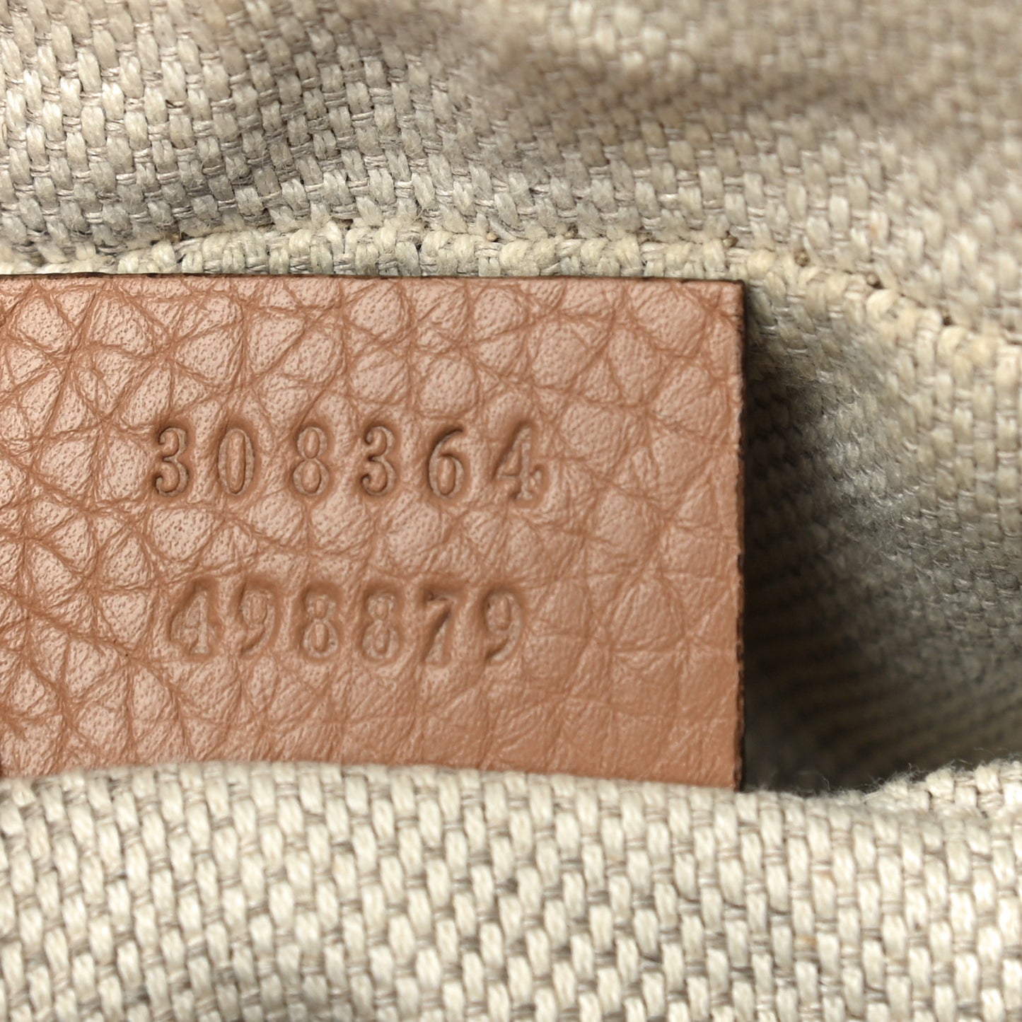 Pebbled Calfskin Small Soho Disco Bag Rose Beige