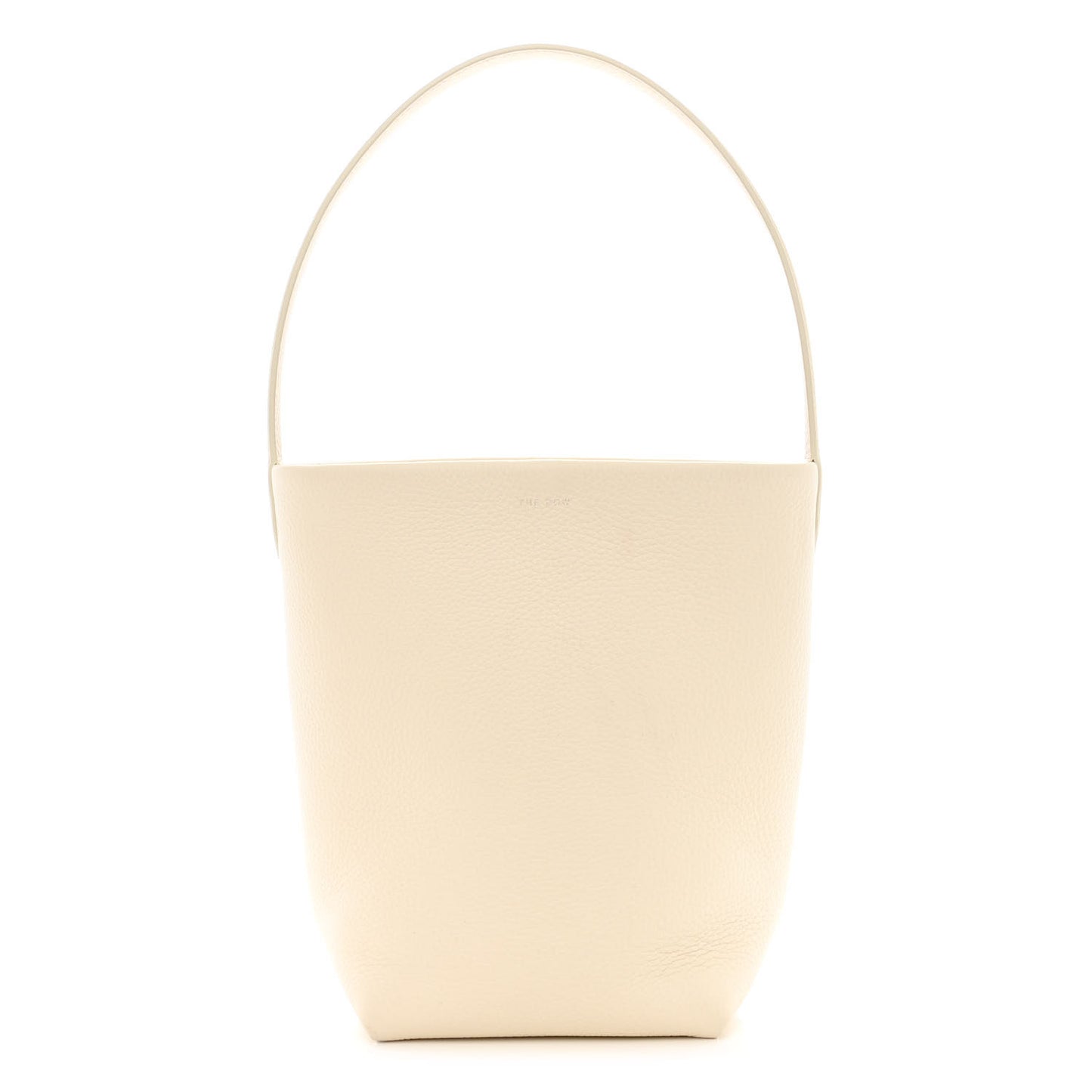Grained Calfskin Small N/S Park Tote Ivory