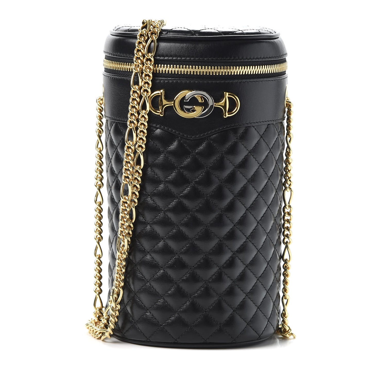 Calfskin Trapuntata Zumi Belt Bag Black