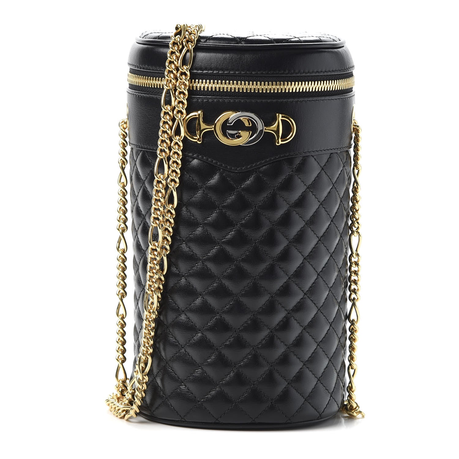 Gucci Calfskin Trapuntata Zumi Belt Bag Black 1 of 10