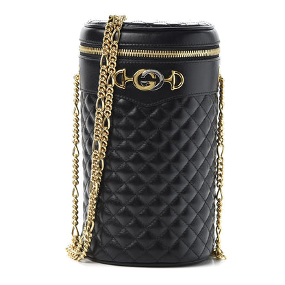 Gucci Calfskin Trapuntata Zumi Belt Bag Black 1 of 10