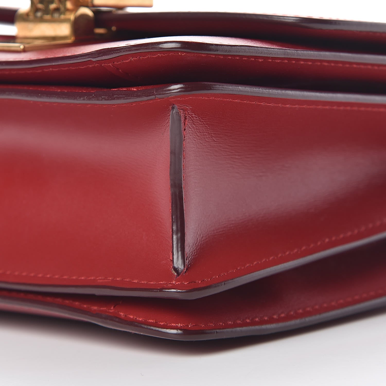 Celine Smooth Calfskin Small Classic Box Flap Bag Red 9 of 10