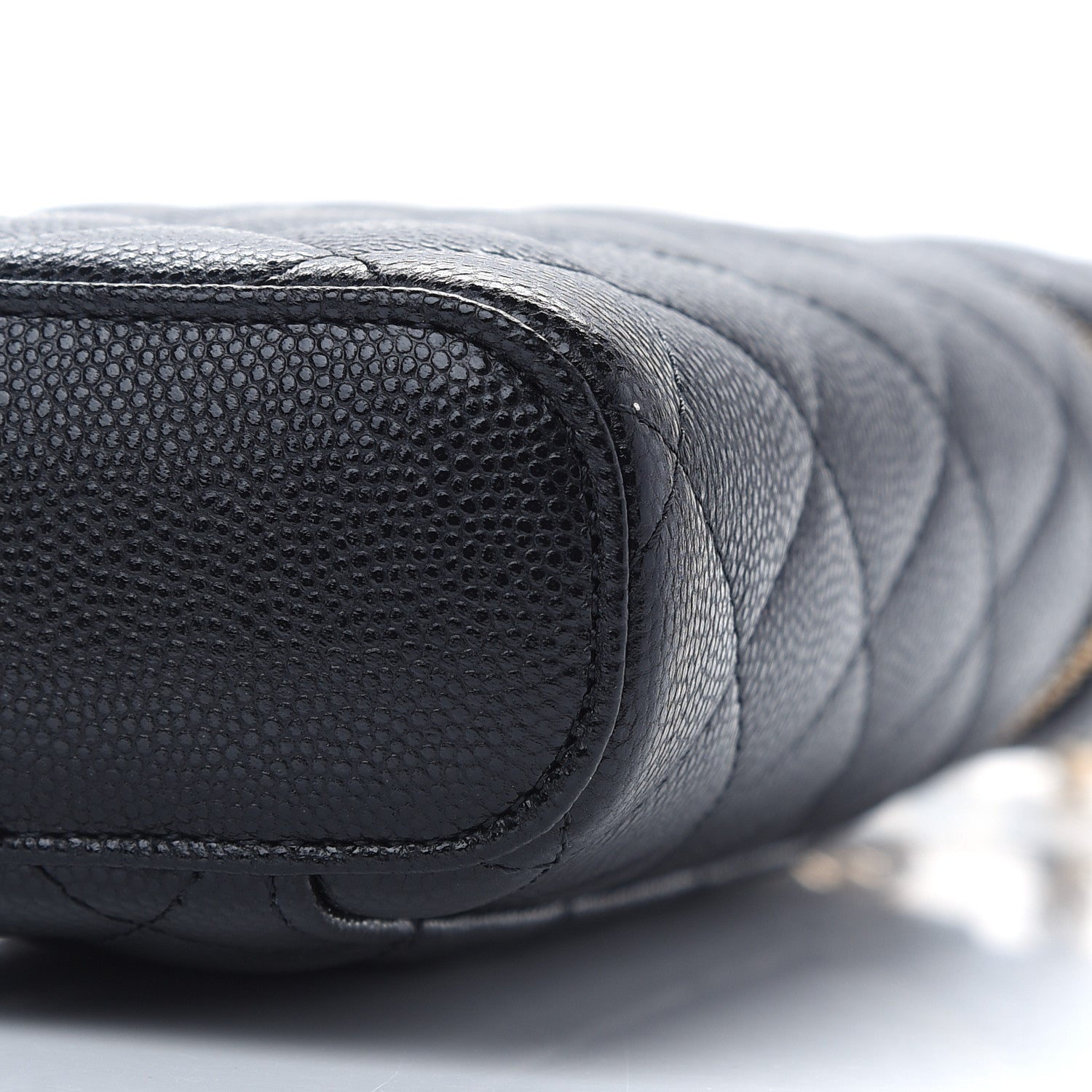 Chanel Caviar Quilted Phone Holder With Chain Black 9 of 9