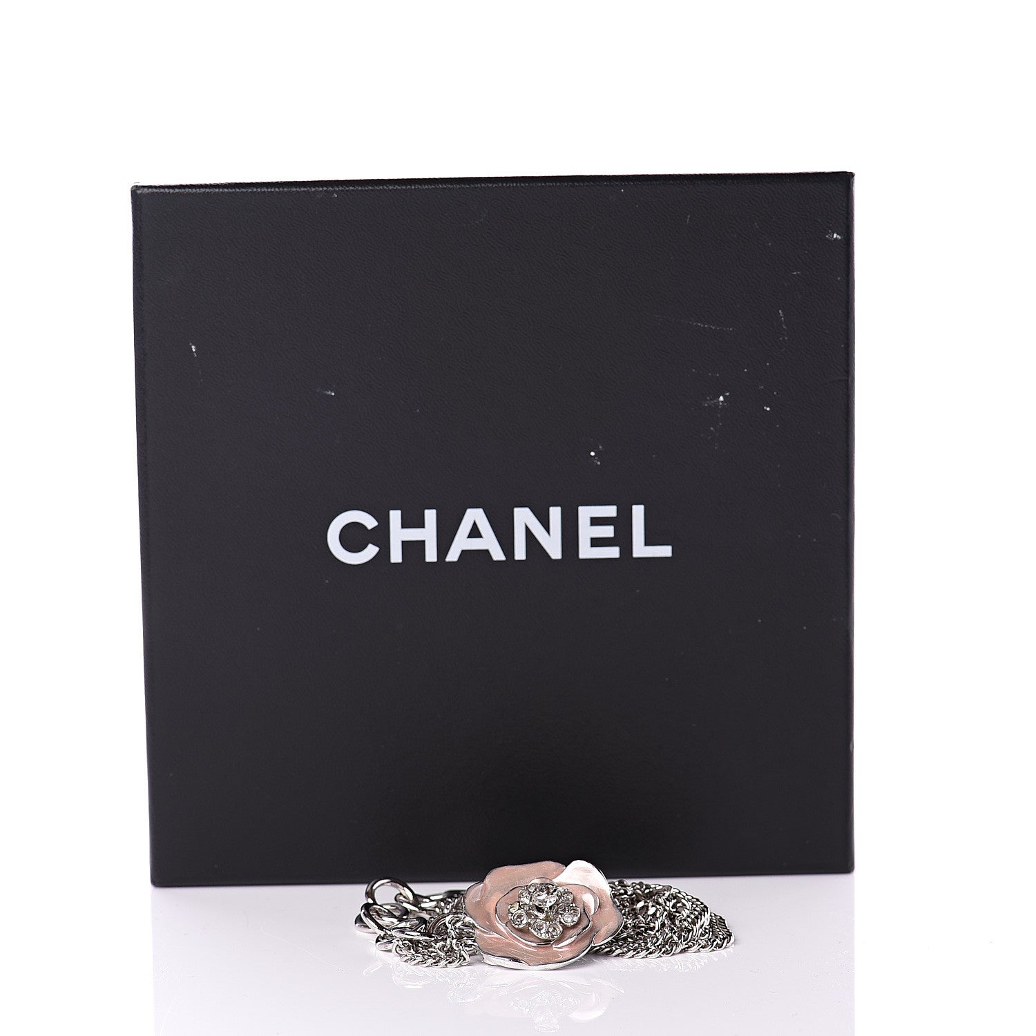 Chanel Enamel Camellia Chain Belt Silver Pink 5 of 5