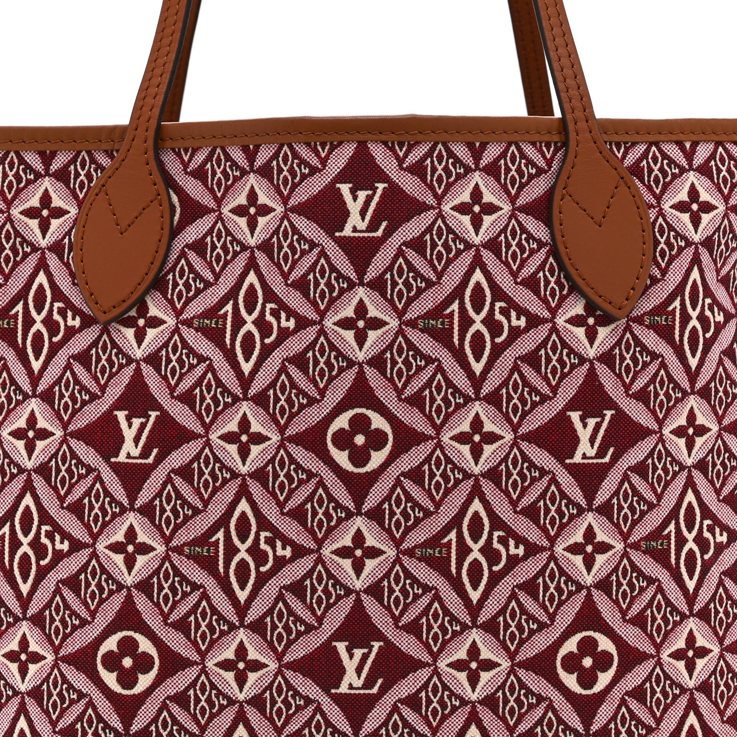 Jacquard Since 1854 Neverfull MM Bordeaux