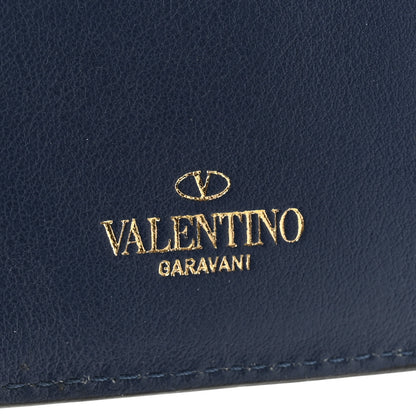 Valentino Garavani Calfskin Rockstud Continental Wallet Baltique 7 of 11