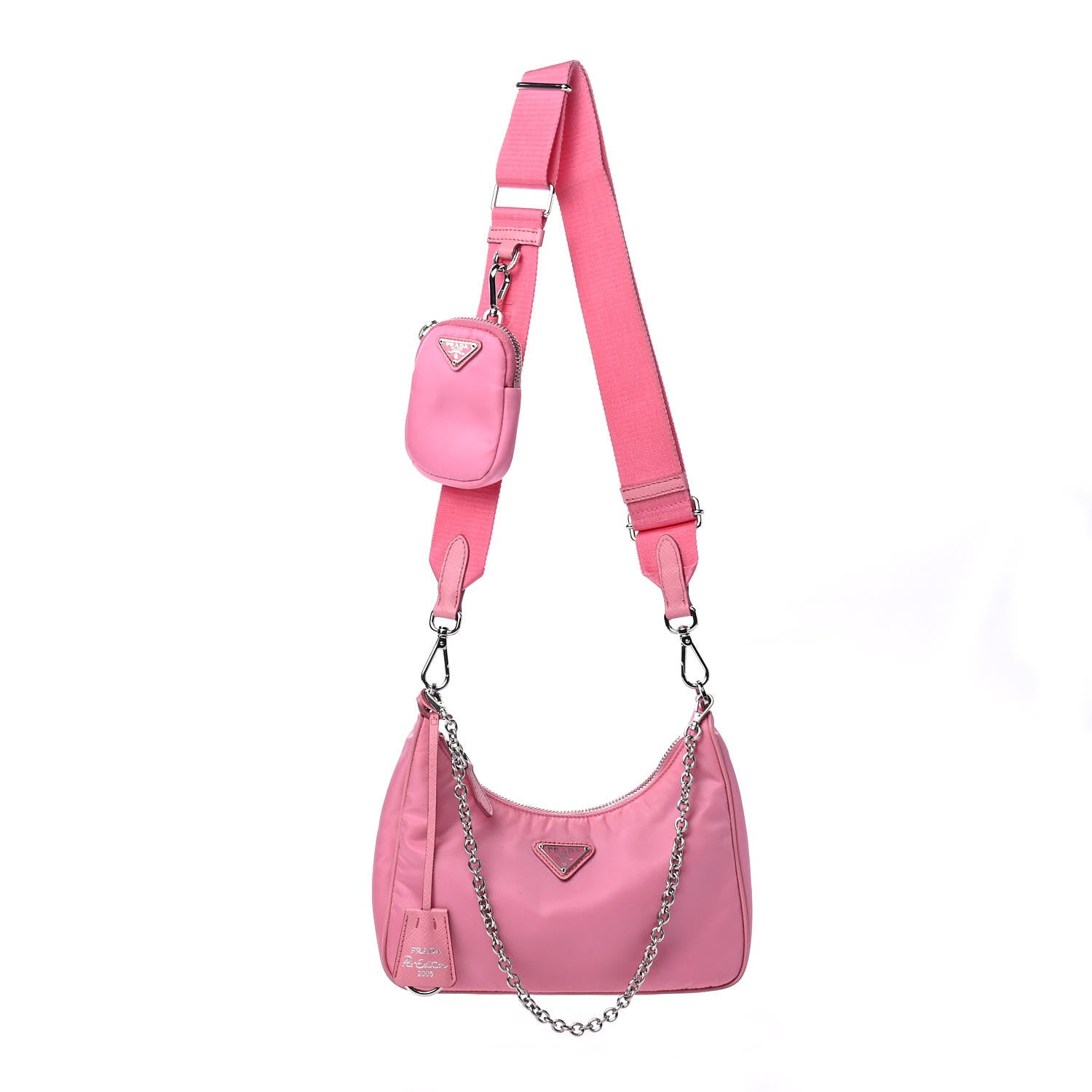 Prada Nylon Re-Edition 2005 Shoulder Bag Begonia 1 of 7