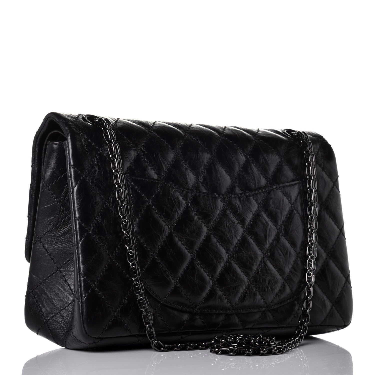 Chanel Aged Calfskin Quilted 2.55 Reissue 226 Flap So Black 3 of 10