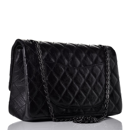 Chanel Aged Calfskin Quilted 2.55 Reissue 226 Flap So Black 3 of 10