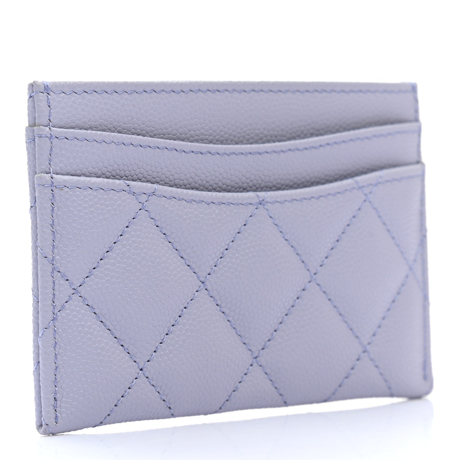 Chanel Caviar Quilted Card Holder Light Purple 3 of 8