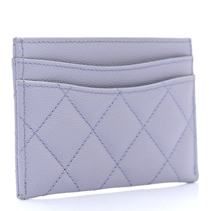 Chanel Caviar Quilted Card Holder Light Purple 3 of 8