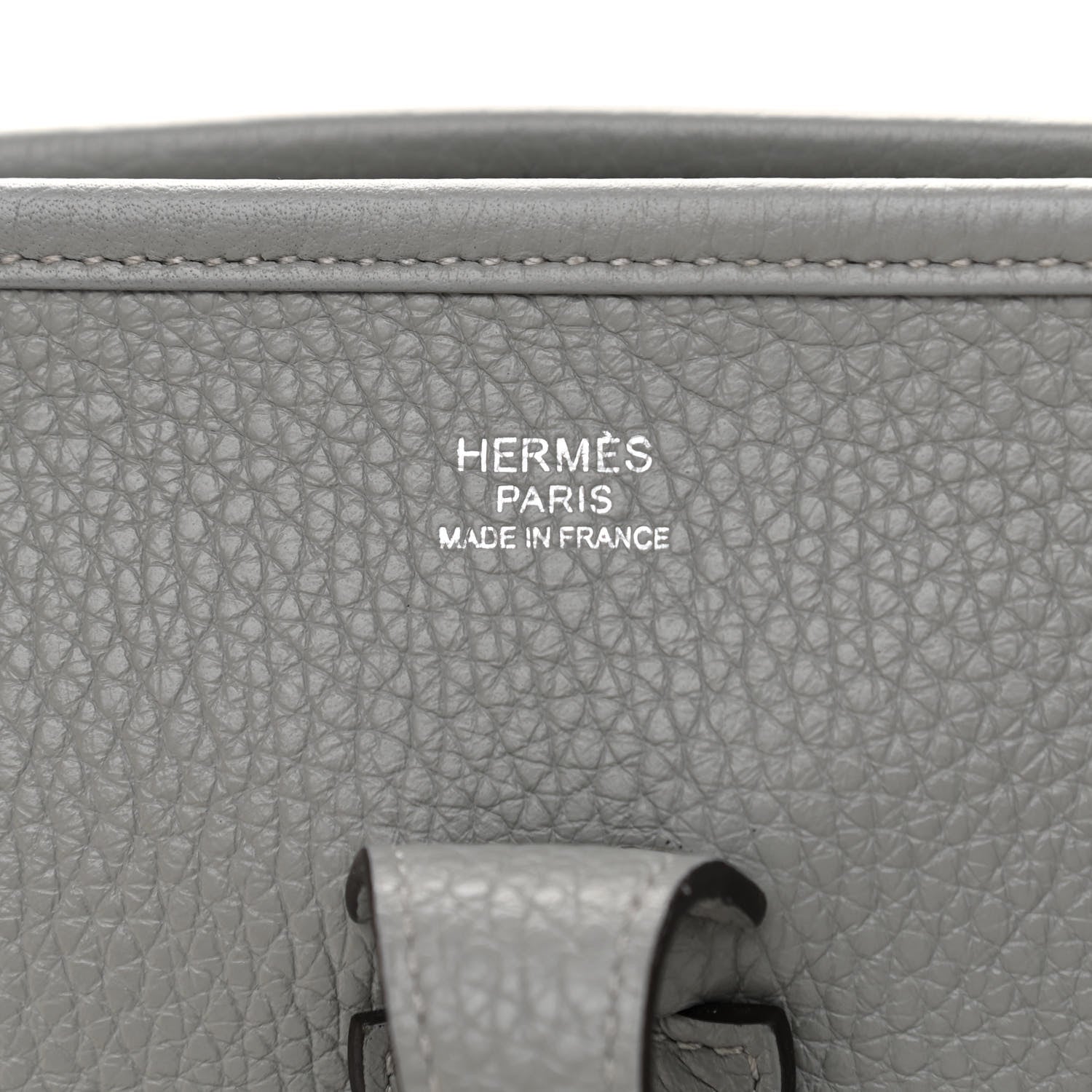 Hermes Taurillon Clemence Evelyne III PM Gris Mouette 6 of 11