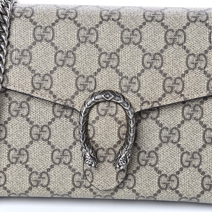 Gucci GG Supreme Monogram Mini Dionysus Chain Wallet Beige Taupe 10 of 11