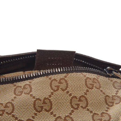Gucci GG Monogram Double Pocket Belt Bag Dark Brown 7 of 8