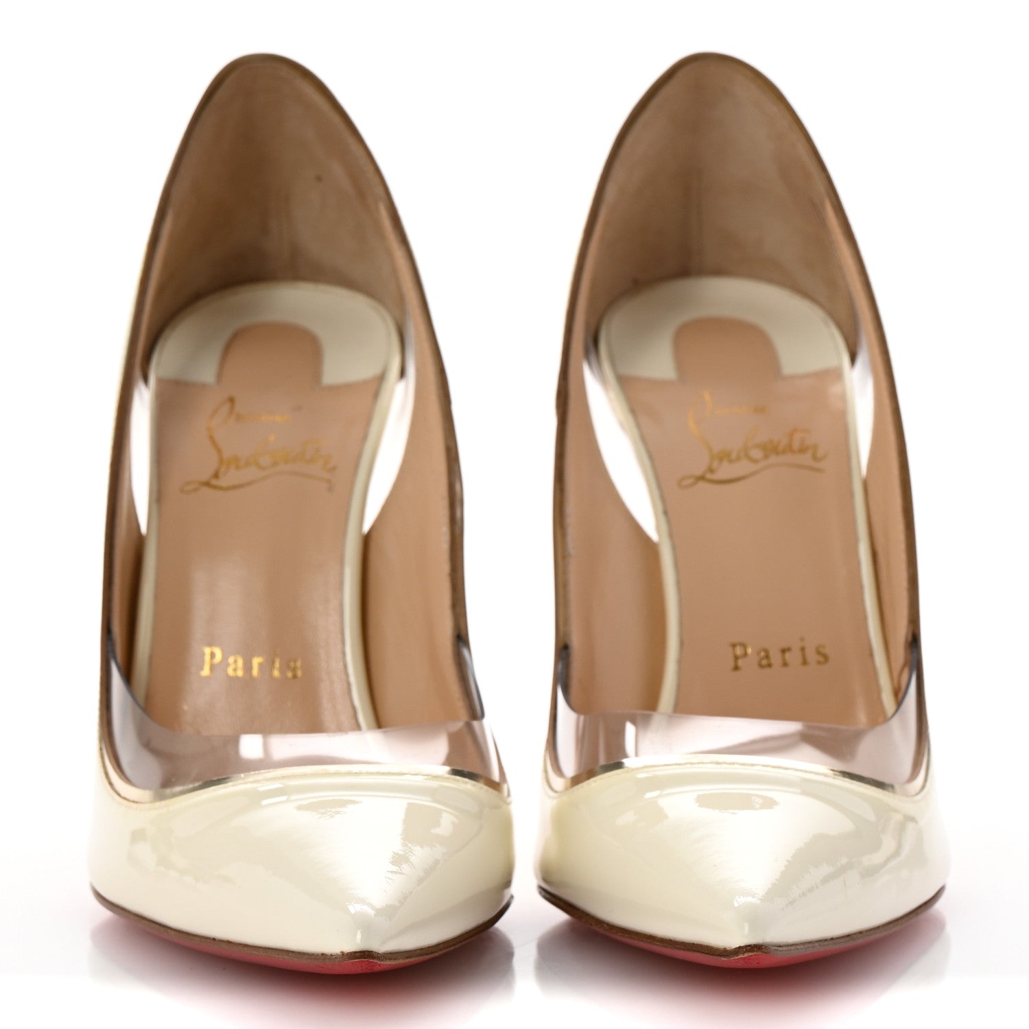 Christian Louboutin Patent PVC Specchio Cosmo 554 100 Pumps 38