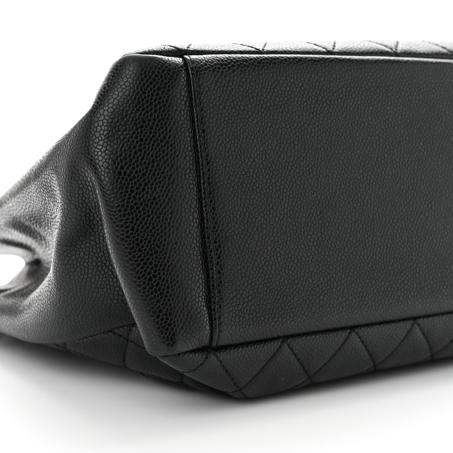 Caviar Quilted Grand Shopping Tote GST Black
