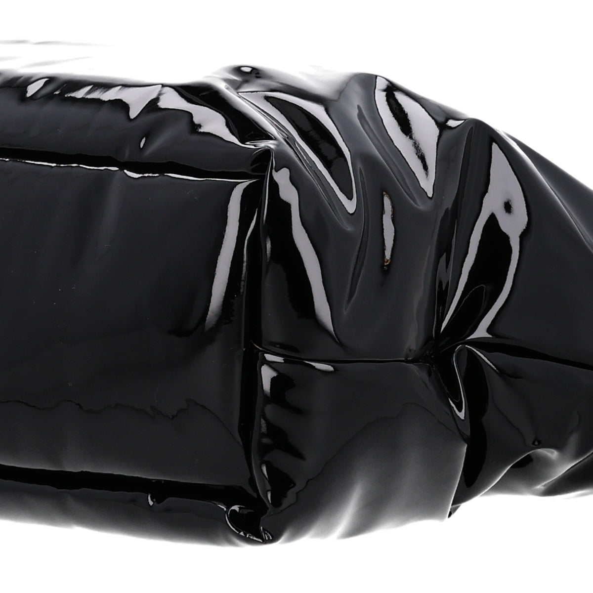 Saint Laurent Patent Wide Puffer Maxi Tote Black 9 of 9