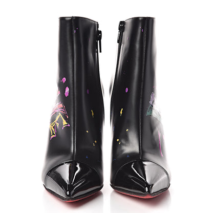 Christian Louboutin Calfskin In Love 100 Booties 36.5 Black 2 of 9