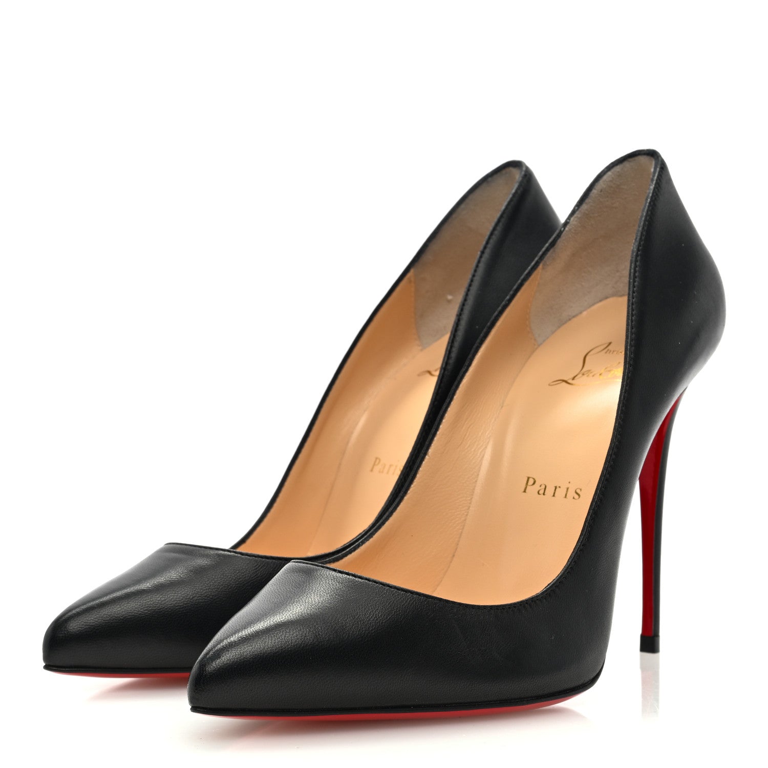 Christian Louboutin Shiny Nappa Pigalle Follies 100 Pumps 37 Black 3 of 8