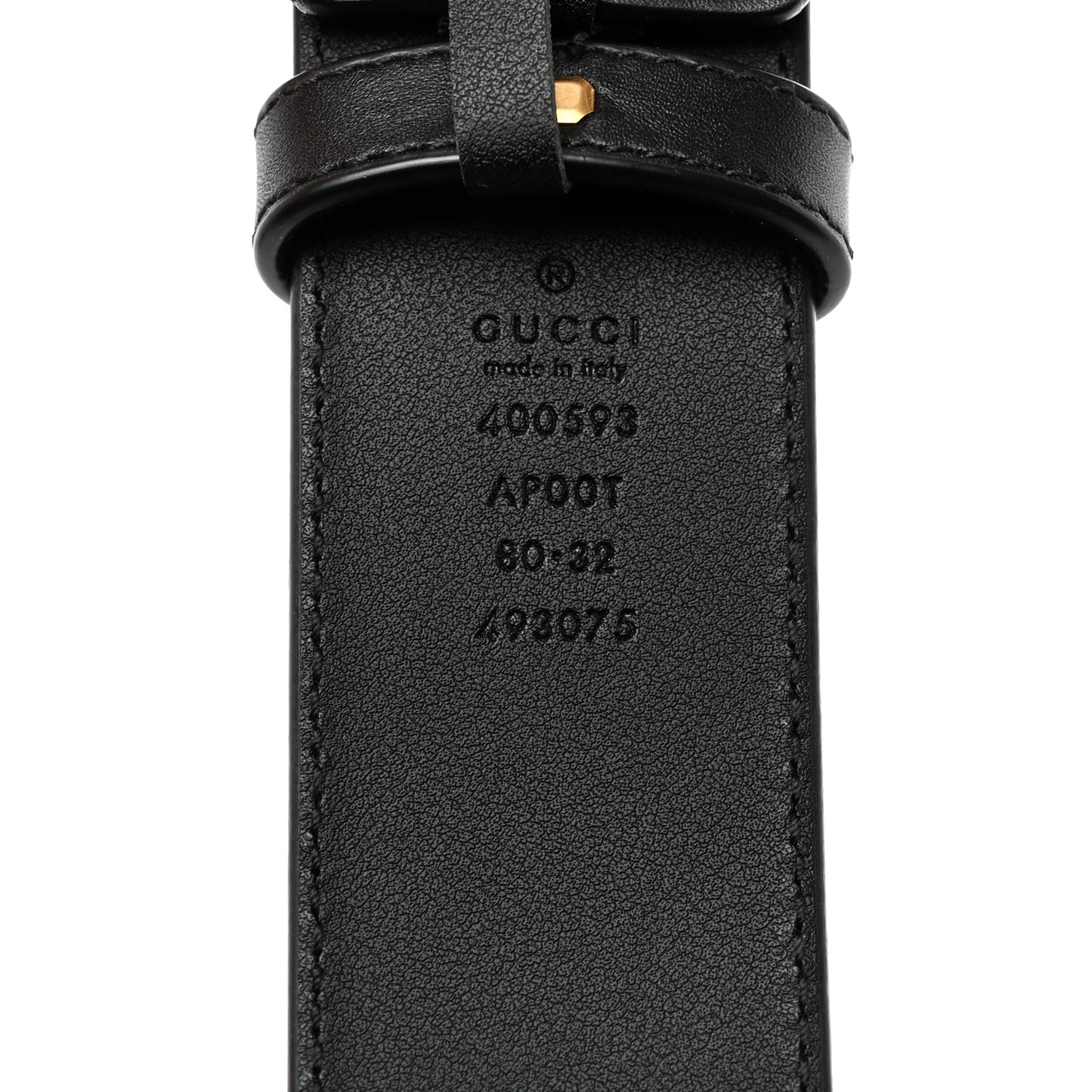 Calfskin Double G 40mm Belt 80 32 Black