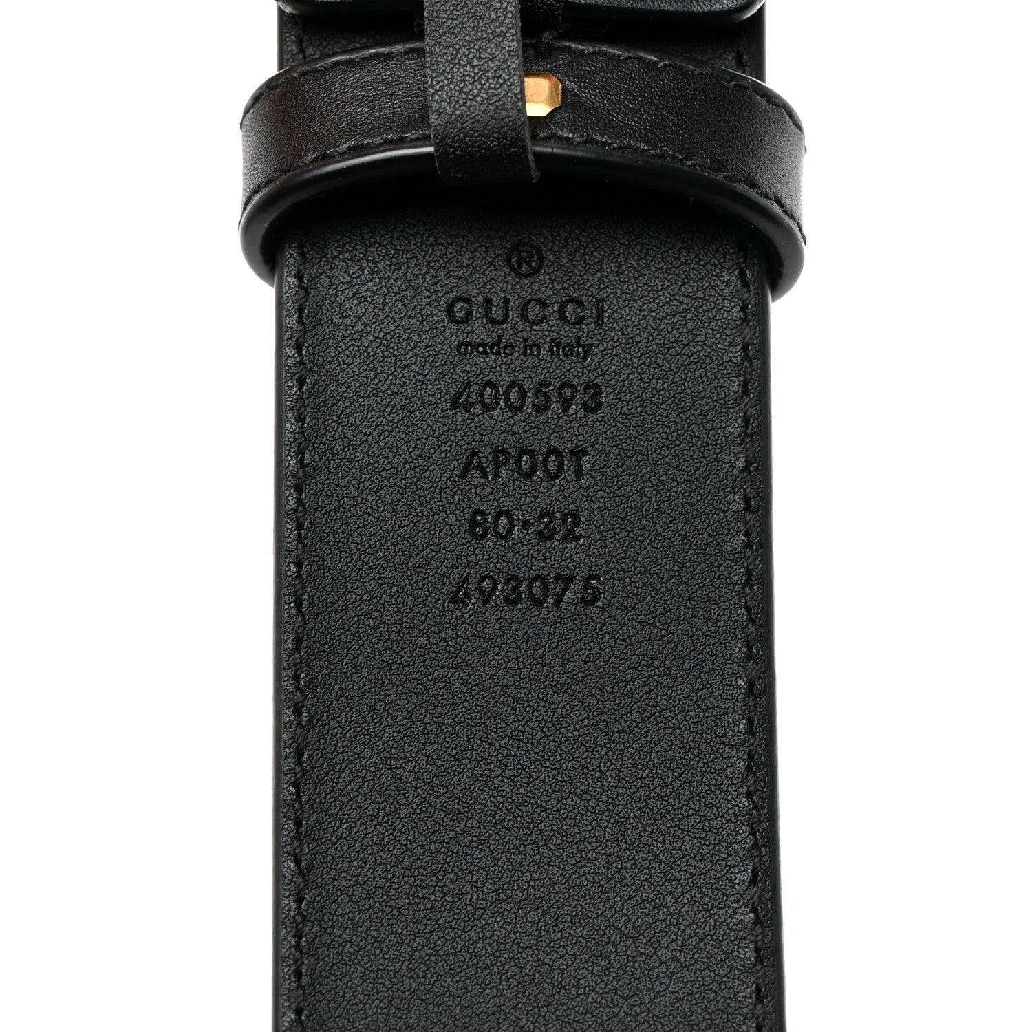 Gucci Calfskin Double G 40mm Belt 80 32 Black 3 of 5