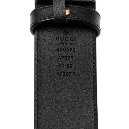 Gucci Calfskin Double G 40mm Belt 80 32 Black 3 of 5