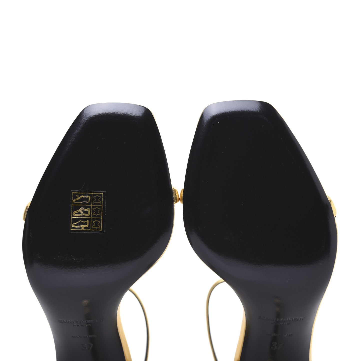 Calfskin Opyum Sandals 37 Oro