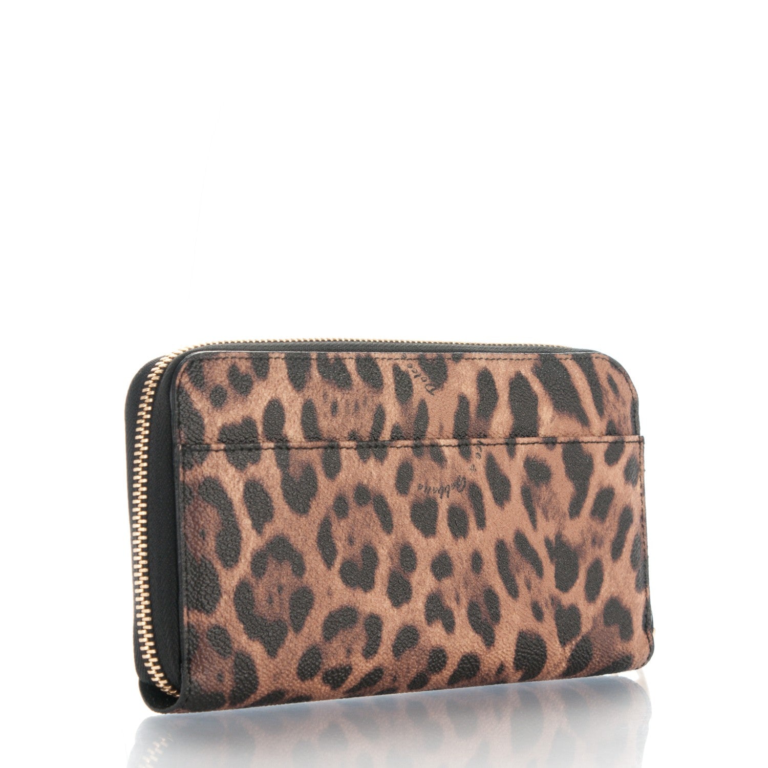 Dolce & Gabbana Dauphine Leopard Print Zip Around Wallet 3 of 6